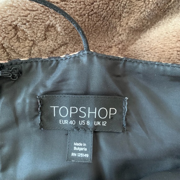 TOPSHOP Midi Leopard Print Dress - Picture 8 of 9